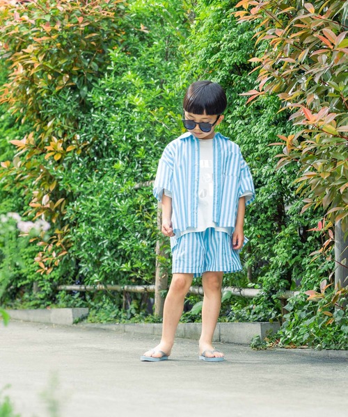 LOWRYS FARM（ローリーズファーム）の「ストライプシャツ　495480（シャツ/ブラウス・キッズ・ブルー/ピンク/イエロー・110cm/120cm/130cm/140cm/150cm）」の14枚目の写真