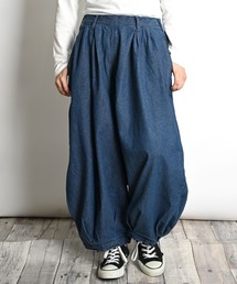 バレルレッグワイドデニムパンツ