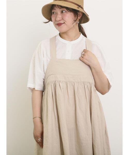 Samansa Mos2（サマンサ モスモス）の「◎ドットドビーバンドカラーブラウス（シャツ/ブラウス・レディース・ベージュ/チャコールグレー/オフホワイト・F）」の14枚目の写真