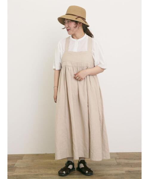 Samansa Mos2（サマンサ モスモス）の「◎ドットドビーバンドカラーブラウス（シャツ/ブラウス・レディース・ベージュ/チャコールグレー/オフホワイト・F）」の15枚目の写真