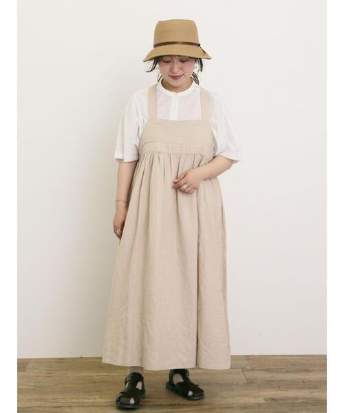 Samansa Mos2（サマンサ モスモス）の「◎ドットドビーバンドカラーブラウス（シャツ/ブラウス・レディース・ベージュ/チャコールグレー/オフホワイト・F）」の17枚目の写真