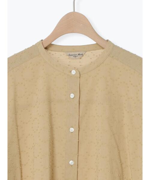 Samansa Mos2（サマンサ モスモス）の「◎ドットドビーバンドカラーブラウス（シャツ/ブラウス・レディース・ベージュ/チャコールグレー/オフホワイト・F）」の19枚目の写真