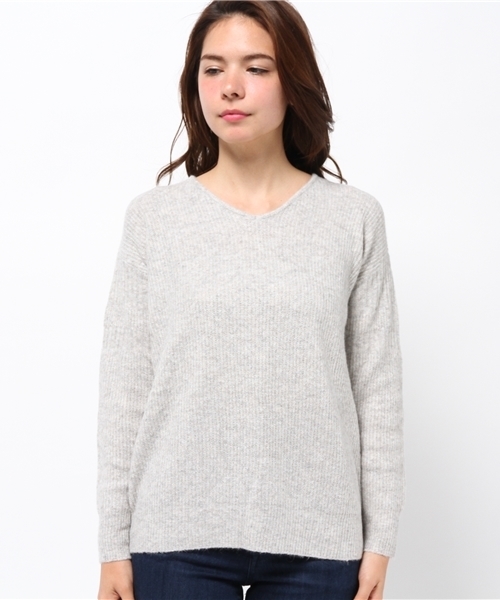 CIAOPANIC（チャオパニック）の「【Ciaopanic】　アンゴラPUV/NP/O（ニット/セーター・レディース・ネイビー/ブルー/レッド/ホワイト/グレー・FREE）」の6枚目の写真