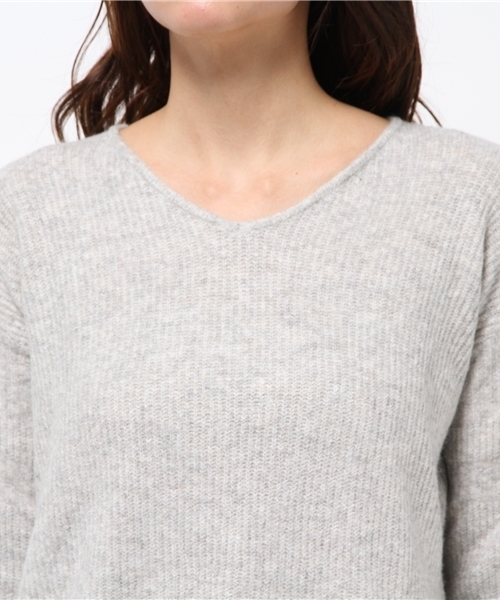 CIAOPANIC（チャオパニック）の「【Ciaopanic】　アンゴラPUV/NP/O（ニット/セーター・レディース・ネイビー/ブルー/レッド/ホワイト/グレー・FREE）」の9枚目の写真