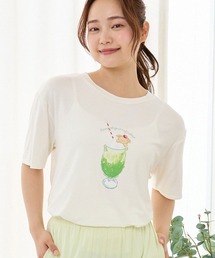 tutuanna（チュチュアンナ）の「レーヨン混ごくごく飲み物アニマルTシャツ（ルームウェア/パジャマ）」