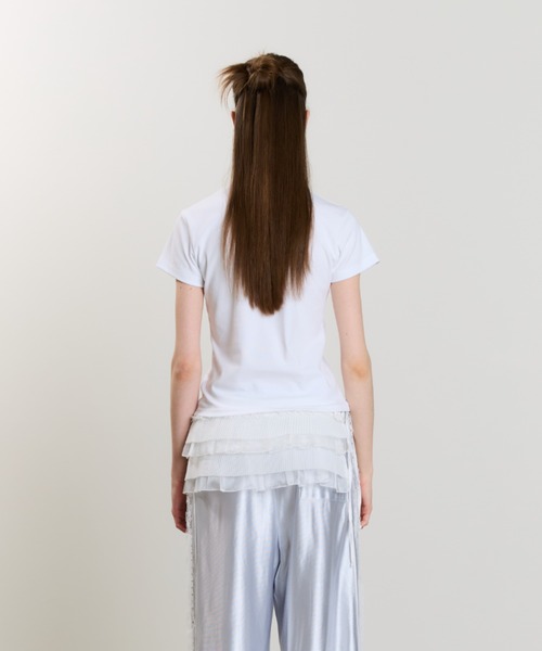 LUVISTRUE(ラヴイズトゥルー)の「SM STRAIGHT LOGO TEE(Tシャツ/カットソー・レディース・ホワイト/ブラック・FREE)」の14枚目の写真