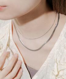SMELLY | ステンレススネークチェーンレイヤードネックレス(ネックレス)