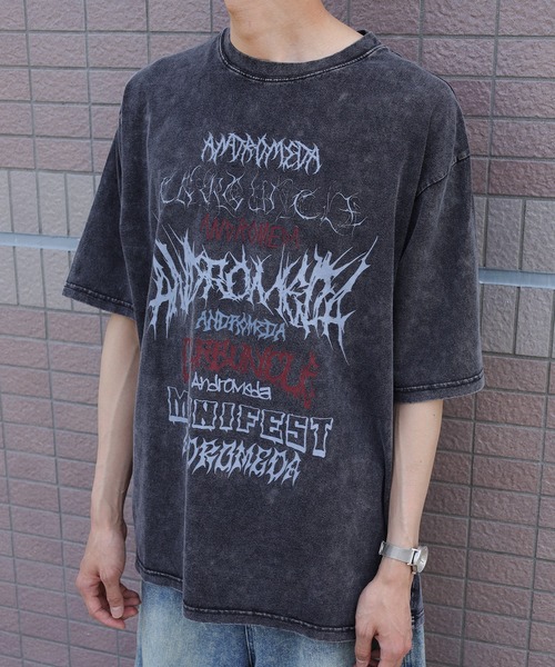 SlashDate(スラッシュデイト)の「【82】 ロックテイスト プリントTシャツ メンズ レディース(Tシャツ/カットソー・メンズ・ブラック系その他/ブラック/ブラック系その他2・M/L)」の17枚目の写真