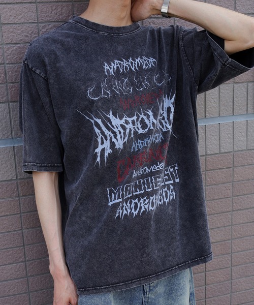 SlashDate(スラッシュデイト)の「【82】 ロックテイスト プリントTシャツ メンズ レディース(Tシャツ/カットソー・メンズ・ブラック系その他/ブラック/ブラック系その他2・M/L)」の18枚目の写真