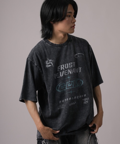 SlashDate(スラッシュデイト)の「【82】 ロックテイスト プリントTシャツ メンズ レディース(Tシャツ/カットソー・メンズ・ブラック系その他/ブラック/ブラック系その他2・M/L)」の12枚目の写真
