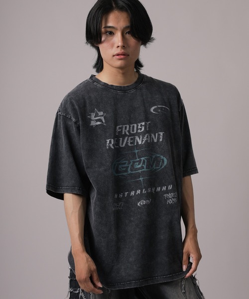 SlashDate(スラッシュデイト)の「【82】 ロックテイスト プリントTシャツ メンズ レディース(Tシャツ/カットソー・メンズ・ブラック系その他/ブラック/ブラック系その他2・M/L)」の14枚目の写真