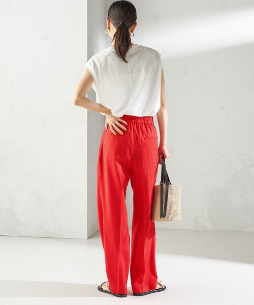 シップス（SHIPS）/〈手洗い可能〉綿麻 ビエラ 2タック パンツ セール】〈手洗い可能〉綿麻 ビエラ 2タック パンツ（その他パンツ