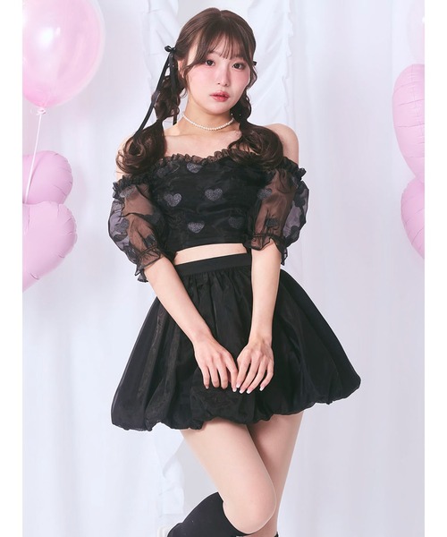 MOIR SEOUL アノラックバルーンスカート（ブラック） サテンバルーンスカート（スカート）｜Olu.（オルドット）の