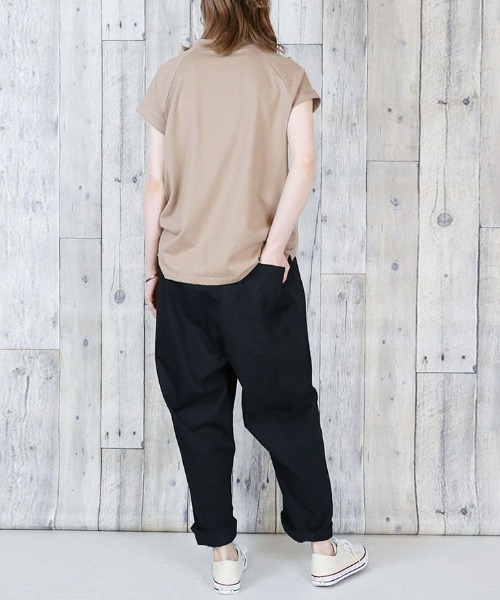 RCD（アールシーディー）の「前バックルバルーンパンツ（チノパンツ・レディース・ベージュ/カーキ/ブラック・M/L/LL/3L/4L）」の21枚目の写真