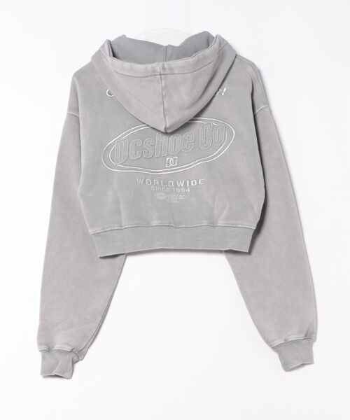 DC（ディーシー）の「DC/ディーシー ショート丈ジップパーカー LZP254307（パーカー・レディース・スミクロ/グレー/ベージュ/ミント・L/M）」の17枚目の写真