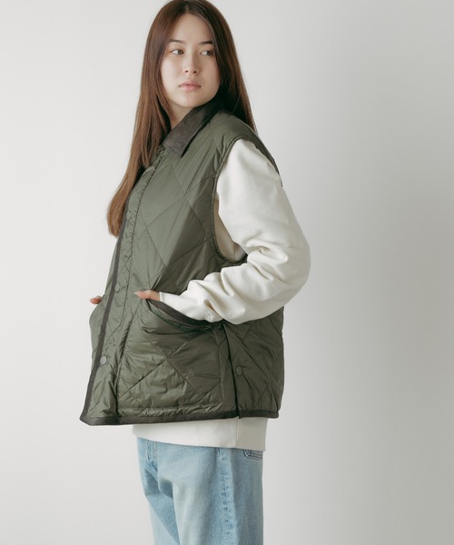 Vincent et Mireille（バンソンエミレイユ）の「Vincent et Mireille/バンソンエミレイユ RIDING VEST ベスト キルティングベスト（ベスト・メンズ・オリーブ・36）」の14枚目の写真