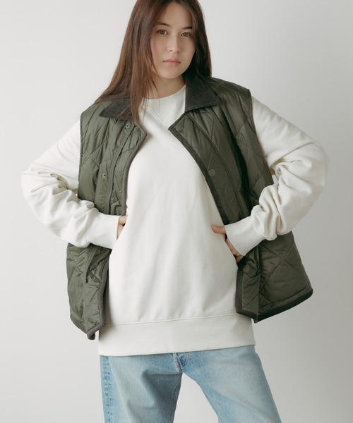 Vincent et Mireille（バンソンエミレイユ）の「Vincent et Mireille/バンソンエミレイユ RIDING VEST ベスト キルティングベスト（ベスト・メンズ・オリーブ・36）」の15枚目の写真