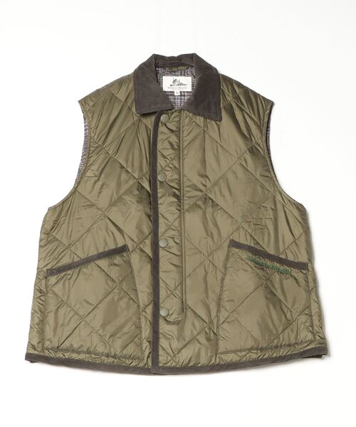 Vincent et Mireille（バンソンエミレイユ）の「Vincent et Mireille/バンソンエミレイユ RIDING VEST ベスト キルティングベスト（ベスト・メンズ・オリーブ・36）」の12枚目の写真