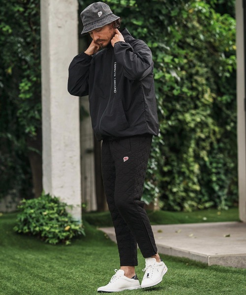1minute 1second(ワンミニットワンセカンド)の「mj10864-cotton like nylon jacket with logo print スタンドカラージャケット(ブルゾン・メンズ・ネイビー/チャコール/ブラック・S/M/L/XL)」の14枚目の写真