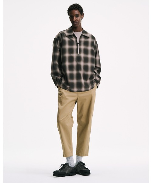 SOPHNET.（ソフネット）の「HIGH-TWIST OMBRE CHECK SKIPPER SHIRT（シャツ/ブラウス・メンズ・ブラウン/グレー・1/2/3/4/5）」の6枚目の写真