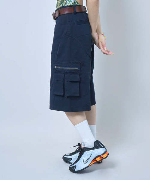 JOINT WORKS（ジョイントワークス）の「キリカエハーフカーゴ（カーゴパンツ・レディース・ネイビー/ピンク・SMALL/MEDIUM）」の8枚目の写真