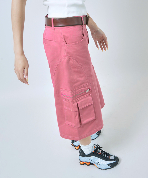 JOINT WORKS（ジョイントワークス）の「キリカエハーフカーゴ（カーゴパンツ・レディース・ネイビー/ピンク・SMALL/MEDIUM）」の21枚目の写真