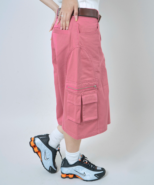 JOINT WORKS（ジョイントワークス）の「キリカエハーフカーゴ（カーゴパンツ・レディース・ネイビー/ピンク・SMALL/MEDIUM）」の20枚目の写真