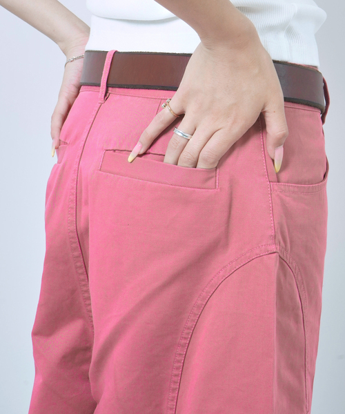 JOINT WORKS（ジョイントワークス）の「キリカエハーフカーゴ（カーゴパンツ・レディース・ネイビー/ピンク・SMALL/MEDIUM）」の19枚目の写真