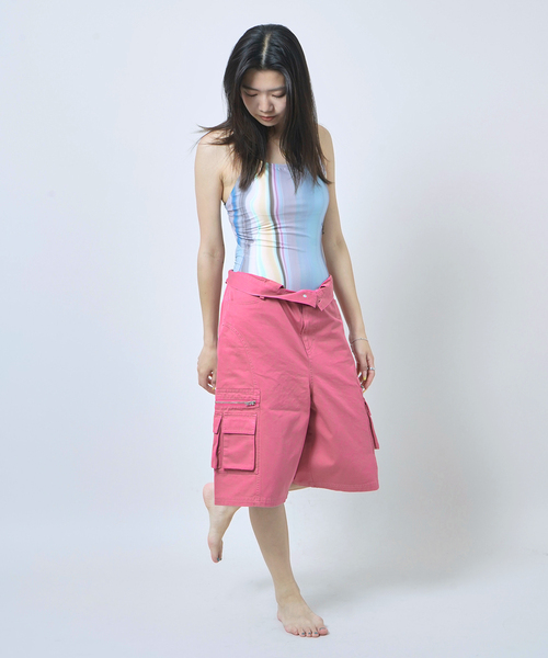 JOINT WORKS（ジョイントワークス）の「キリカエハーフカーゴ（カーゴパンツ・レディース・ネイビー/ピンク・SMALL/MEDIUM）」の18枚目の写真