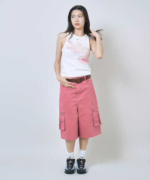 JOINT WORKS（ジョイントワークス）の「キリカエハーフカーゴ（カーゴパンツ・レディース・ネイビー/ピンク・SMALL/MEDIUM）」の17枚目の写真