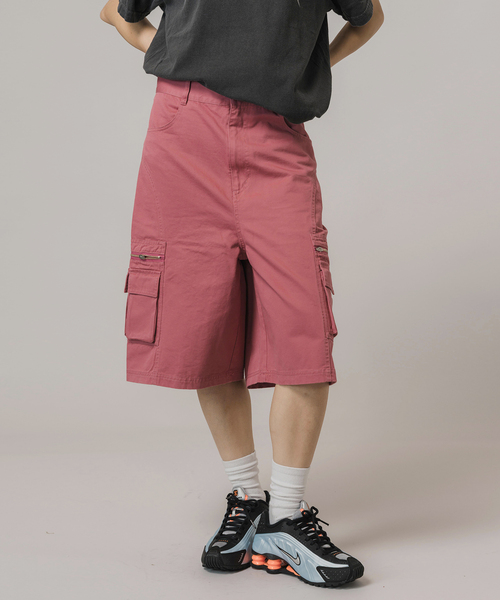 JOINT WORKS（ジョイントワークス）の「キリカエハーフカーゴ（カーゴパンツ・レディース・ネイビー/ピンク・SMALL/MEDIUM）」の15枚目の写真