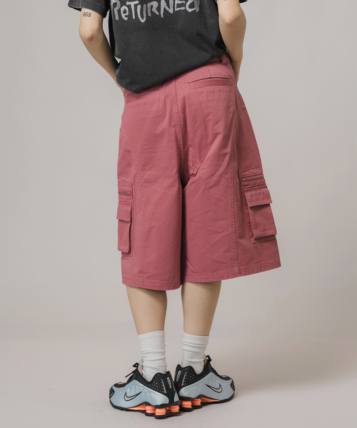 JOINT WORKS（ジョイントワークス）の「キリカエハーフカーゴ（カーゴパンツ・レディース・ネイビー/ピンク・SMALL/MEDIUM）」の14枚目の写真