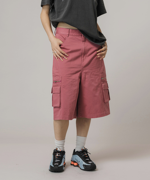 JOINT WORKS（ジョイントワークス）の「キリカエハーフカーゴ（カーゴパンツ・レディース・ネイビー/ピンク・SMALL/MEDIUM）」の13枚目の写真