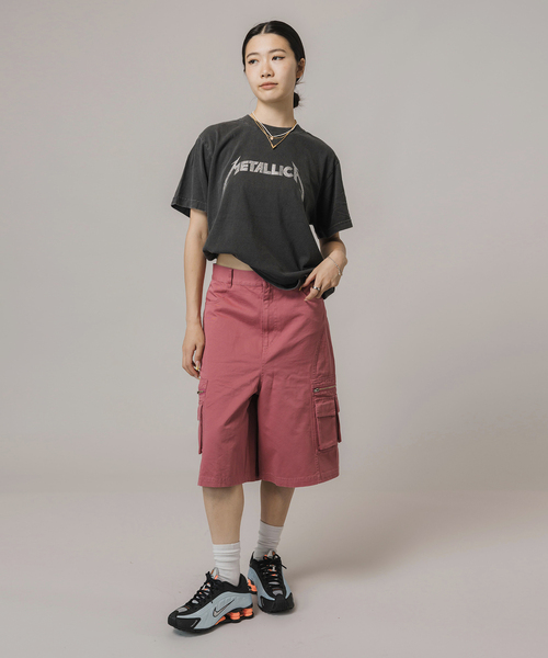 JOINT WORKS（ジョイントワークス）の「キリカエハーフカーゴ（カーゴパンツ・レディース・ネイビー/ピンク・SMALL/MEDIUM）」の12枚目の写真