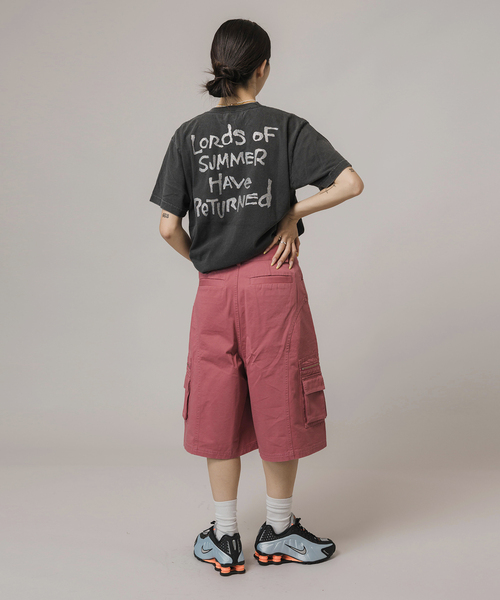 JOINT WORKS（ジョイントワークス）の「キリカエハーフカーゴ（カーゴパンツ・レディース・ネイビー/ピンク・SMALL/MEDIUM）」の3枚目の写真