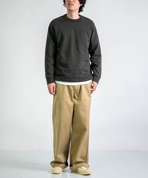 RINEN] 20/1オーガニック裏毛 クルーネックトレーナー | Domingo