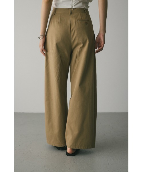 ウエストレイヤーワイドチノパンツ（チノパンツ）｜STYLEMIXER