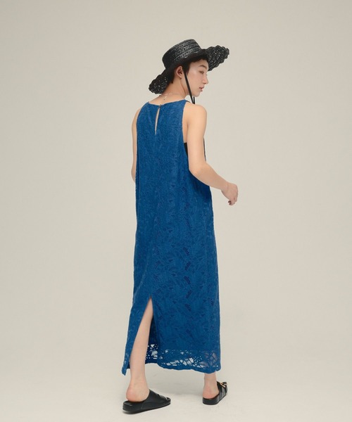 eL(エル)の「【eL】Lace I Line One-Piece/326081(ワンピース・レディース・ブルー/ブラック・FREE)」の9枚目の写真