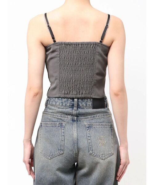 EATME（イートミー）の「フロントホックキャミTOP（キャミソール・レディース・ブラック/グレー/オフホワイト・FREE）」の12枚目の写真