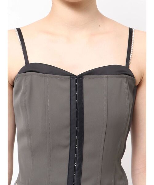 EATME（イートミー）の「フロントホックキャミTOP（キャミソール・レディース・ブラック/グレー/オフホワイト・FREE）」の13枚目の写真