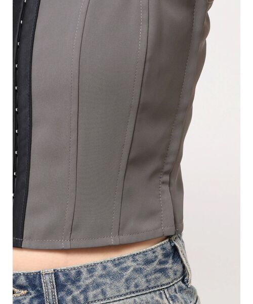 EATME（イートミー）の「フロントホックキャミTOP（キャミソール・レディース・ブラック/グレー/オフホワイト・FREE）」の15枚目の写真