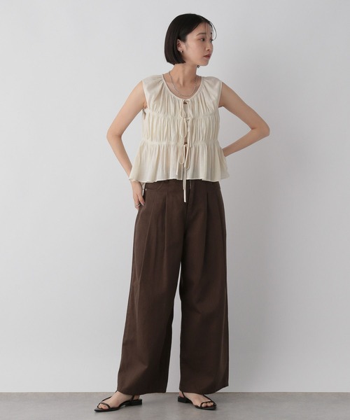 LOWRYS FARM(ローリーズファーム)の「カツラギタックワイドパンツ 571427(その他パンツ・レディース・ブラウン/ベージュ/ブラック・LARGE/MEDIUM)」の18枚目の写真