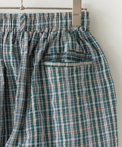 ROOPTOKYO（ループトウキョウ）の「フロントボタンデザイン チェックハーフパンツ（その他パンツ・メンズ・グリーン・M/L）」の6枚目の写真