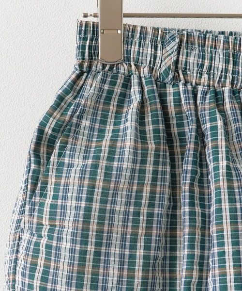 ROOPTOKYO（ループトウキョウ）の「フロントボタンデザイン チェックハーフパンツ（その他パンツ・メンズ・グリーン・M/L）」の4枚目の写真