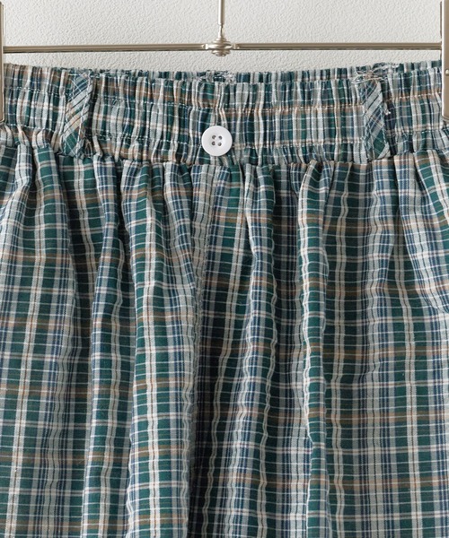 ROOPTOKYO（ループトウキョウ）の「フロントボタンデザイン チェックハーフパンツ（その他パンツ・メンズ・グリーン・M/L）」の3枚目の写真