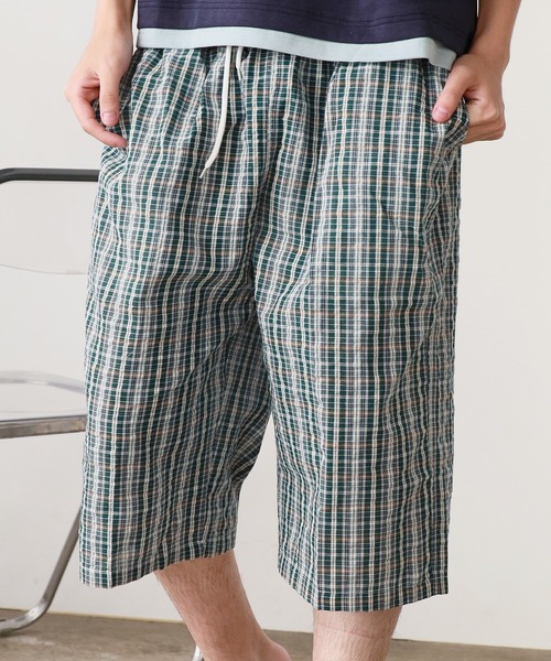 ROOPTOKYO（ループトウキョウ）の「フロントボタンデザイン チェックハーフパンツ（その他パンツ・メンズ・グリーン・M/L）」の10枚目の写真