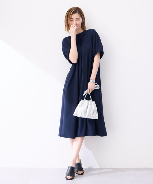 Petit Honfleur（プチオンフルール）の「サッカーワンピース（ワンピース・レディース・グリーン/ネイビー・11号/9号）」の14枚目の写真