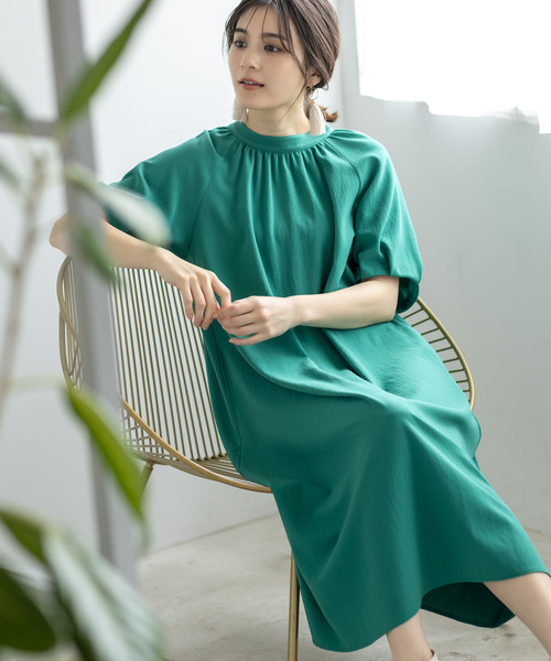 Petit Honfleur（プチオンフルール）の「サッカーワンピース（ワンピース・レディース・グリーン/ネイビー・11号/9号）」の15枚目の写真