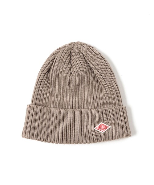 DANTON（ダントン）の「DANTON / WOOL RIB KNIT CAP（ニットキャップ/ビーニー・レディース・ブラック/ライトブラウン/オレンジ・ONE SIZE）」の2枚目の写真