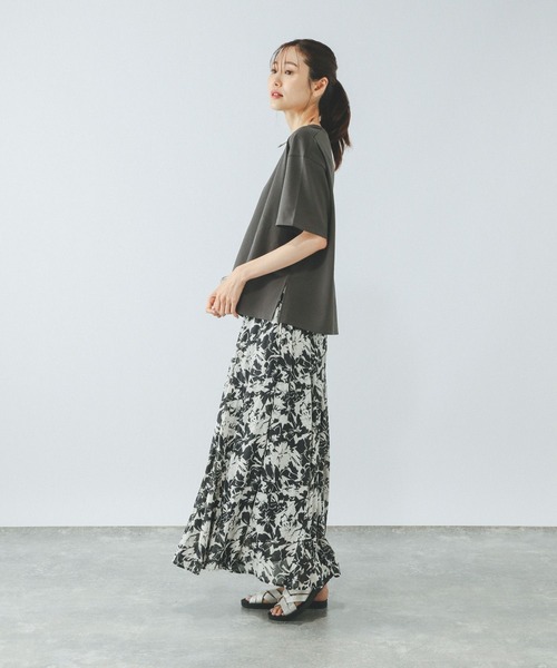 GLOBAL WORK(グローバルワーク)の「汗染み軽減ワイドT/499676(Tシャツ/カットソー・レディース・グレイッシュベージュ/ダークグレー/ホワイト/ピンク・MEDIUM/LARGE)」の10枚目の写真